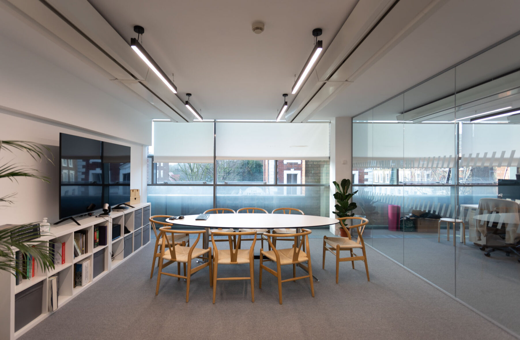 An example of the meeting room made withing the office in Camden, London